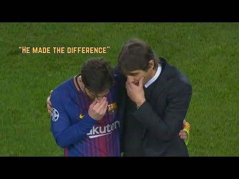 What Conte Said To Lionel Messi | Barcelona vs Chelsea 3-0