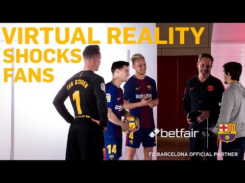 Barcelona Virtual Training Ground with Iniesta, Coutinho and Rakitic