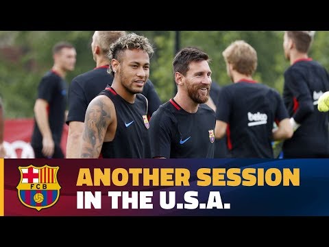 Barça complete first two-a-day at the Red Bull Training Facility