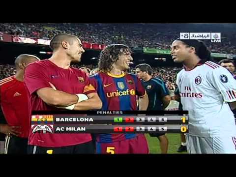 Penalties Barcelona 3-1 AC Milan 25-08-2010