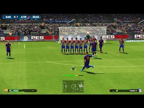 PES 2017 Demo PS4 Gameplay – FC Barcelona Vs Atlético de Madrid