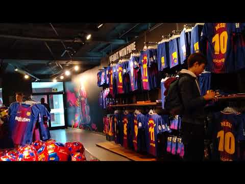 doorgaan laat staan gevogelte FC Barcelona official store Camp Nou Megastore | FC Barcelona Best Videos