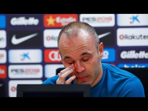 Andrés Iniesta in tears as he confirms Barcelona exit after 21 years