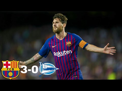 Barcelona vs Deportivo Alaves 3-0 | GOLAZO MESSI | RESUMEN & HIGHLIGHTS & GOLES | 18/08/2018