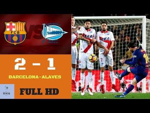 Barcelona vs Alaves 2 1 La Liga All Highlights and Goals 28 January 2018