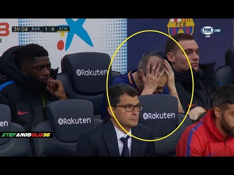 Iniesta Furious With Andrè Gomes After His Fail ⚽ Barcelona Vs Atletico Madrid 1-0 ⚽ 2018 | HD