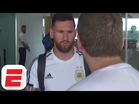 Lionel Messi Ignores Reporters After Landing In Barcelona From World Cup