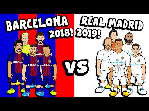 ??BARCELONA 2018 vs REAL MADRID 2019⚪⚪ 5-a-side CHALLENGE!