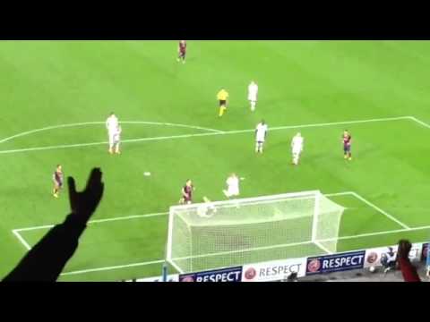 Goal from Leo Messi FC Barcelona vs AC Milan