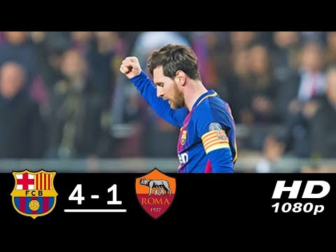 Barcelona vs Roma 4-1 • All Goals & Highlights • UCL 2018 HD