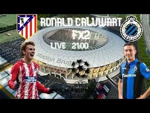 Fc bruges vs Athletico Madrid live direct commentary . Chapions League Phase groupe 11/12/2018