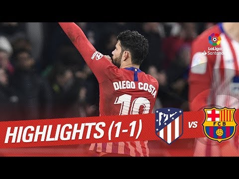 Highlights Atletico de Madrid vs FC Barcelona (1-1)