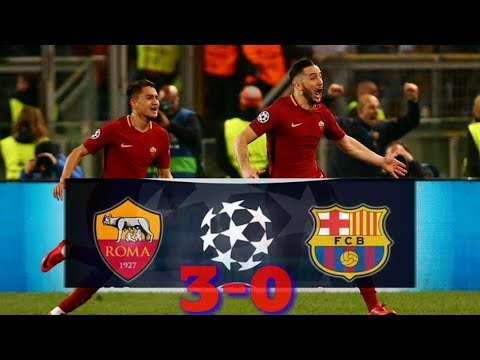 As Roma Vs Barcelona 4-0 Perempat Final Liga Champions Leg 2 – Olimpico membungkam Blaugrana