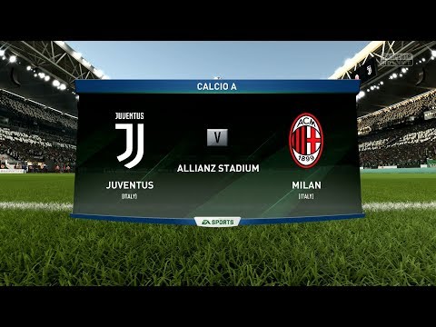 FIFA 18 | Juventus vs AC Milan – Allianz Stadium (Full Gameplay)