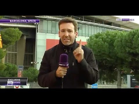 Liverpool fans react to Spanish news report outside Barcelona’s training ground