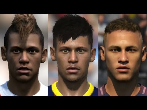 Neymar Jr transformation from FIFA 10 to FIFA 18