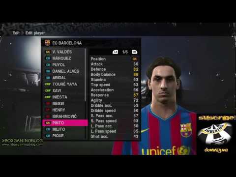 PES 2010 [Faces] – FC Barcelona (HD)!