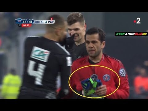 Dani Alves as Goalkeeper ? (Full Scene) ⚽ Sochaux Vs PSG 1-4 ⚽ HD #PSG