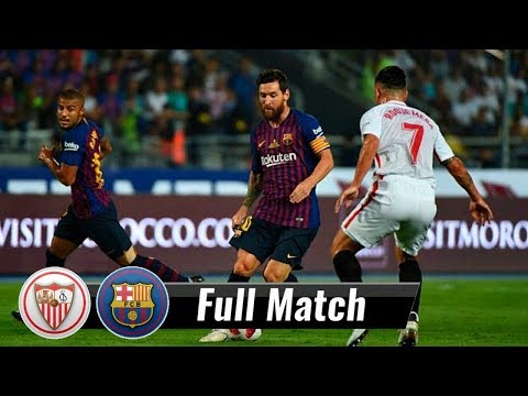 |HD| Sevilla vs Barcelona – Full Match | August 12, 2018 | Spanish Super Cup 2018