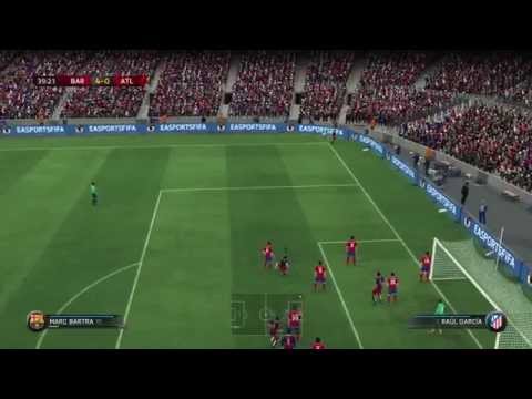 FIFA 16 xbox 360 gameplay Barcelona vs Atletico Madrid HD