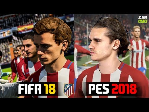 FIFA 18 vs PES 2018 Players Faces Comparison