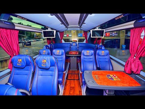 EXCLUSIVE: INSIDE THE FC BARCELONA OFFICIAL BUS || CAMP NOU