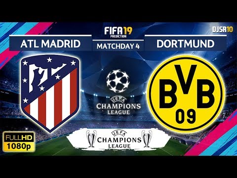 Atlético Madrid vs Dortmund 2-0 | Champions League 2018/19 | Matchday 4 | 06/11/2018 | FIFA 19