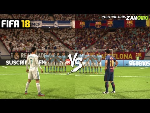 FIFA 18 | Cristiano Ronaldo vs Messi "Free kick Battle" HD 1080p