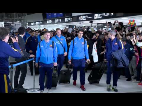 FC Barcelona arrival in Japan