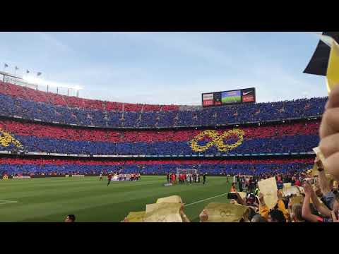 FC Barcelona INIESTA Farewell Camp Nou Mosaic 4k