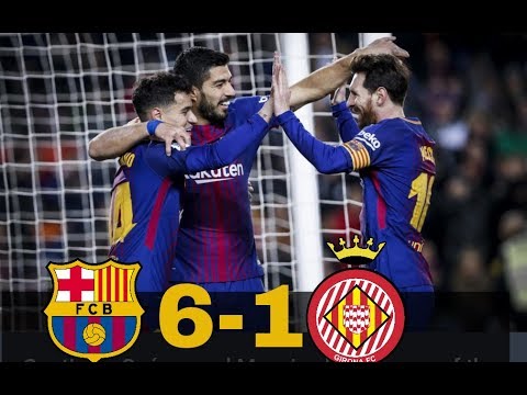 FC Barcelona v Alaves 6-1(English Commentary) ||All goals and extended highlights,24/02/18