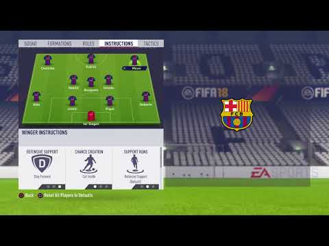 BEST TIKI TAKA CUSTOM TACTICS AND INSTRUCTIONS ! FIFA 18