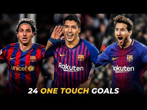 FC Barcelona – 25 Craziest One Touch Goals Ever | HD