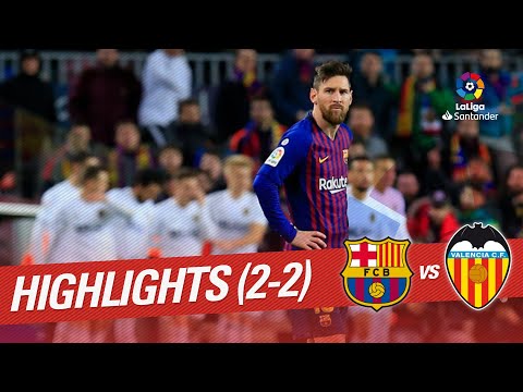 Highlights FC Barcelona vs Valencia CF (2-2)