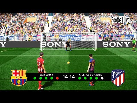 PES 2019 |    BARCELONA  vs  ATLETICO MADRID    | Penalty Shootout | Gameplay PC