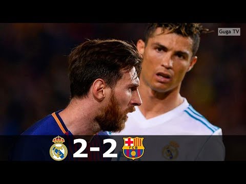 Barcelona vs Real Madrid 2-2 – La Liga 2017/2018 – Highlights (English Commentary)