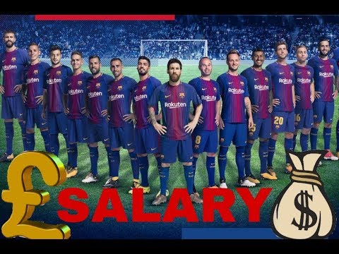 Barcelona Players Per Week Wage 2018{by All in he List}