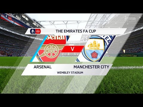 FIFA 18 | Arsenal vs Manchester City  – FA Cup Final Gameplay with Trophy Presentation