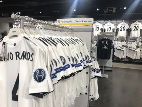 Real Madrid Official Store. Madrid – ??SPAIN??  – Tienda Bernabéu – Feb2019