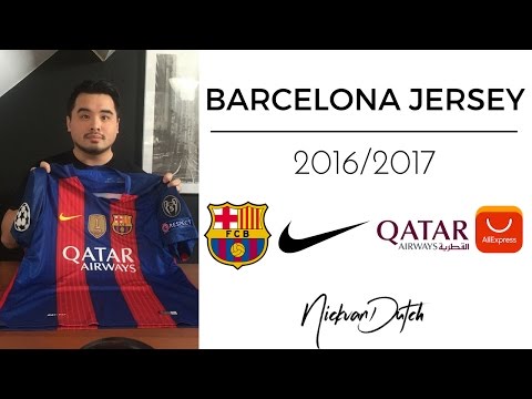 FC Barcelona Jersey2016/2017 Aliexpress Unboxing and review Nike Football Shirt