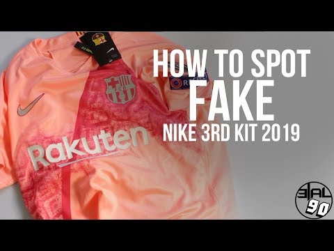 How to spot a counterfeit Nike football jersey – Barcelona 3rd Kit 2019