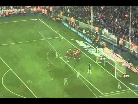 FC Barcelona Vs Malaga (4-1) at Camp Nou 16-01-2011  . . HD QUALITY . . with barca song!!! =D