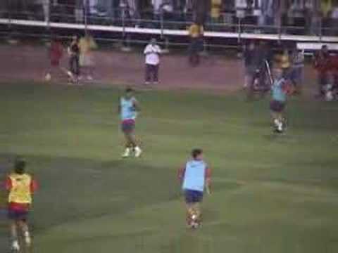 Barcelona football club training in Los Angeles August 2006