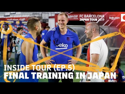 VILLA AND INIESTA VISIT OUR TRAINING SESSION | Inside Tour Japan 2019 #4