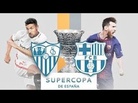 Sevilla vs Barcelona ● FULL MATCH ● Spanish Super Cup 2018 ● 1st Half ● English Commentary