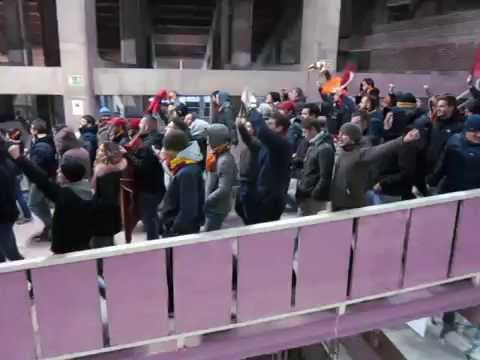 Fc Barcellona vc As Roma 6-1 Tifosi Roma (24/11/2015)