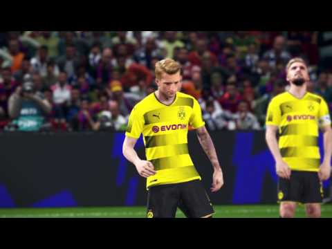 PES 2018 – PS4 Pro Preview – 4K – Barcelona Dortmund 1