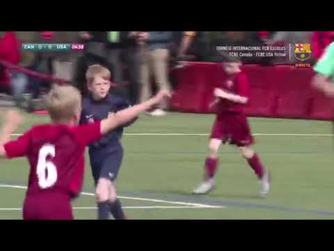 Team USA vs. Canada in the 2018 FC Barcelona Tournament U10 Division