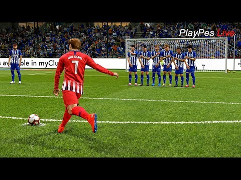 PES 2019 – DEPORTIVO ALAVES vs ATLETICO MADRID – Full Match & GRIEZMANN Free Kick Goal – Gameplay PC