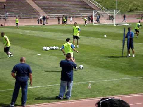 FC Barcelona Training in SF– Xavi